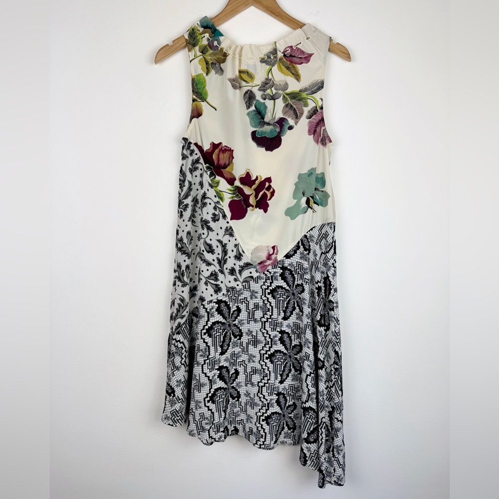 Anthropologie Postmark Arcadie Asymmetrical Silk Dress - Picture 7 of 9